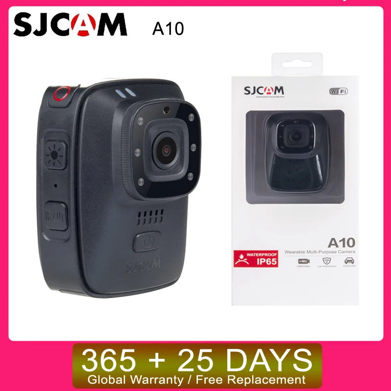 SJCAM A10 тела Камера Портативный носимые с ИК подсветкой для съемки в IR Cut Ночное