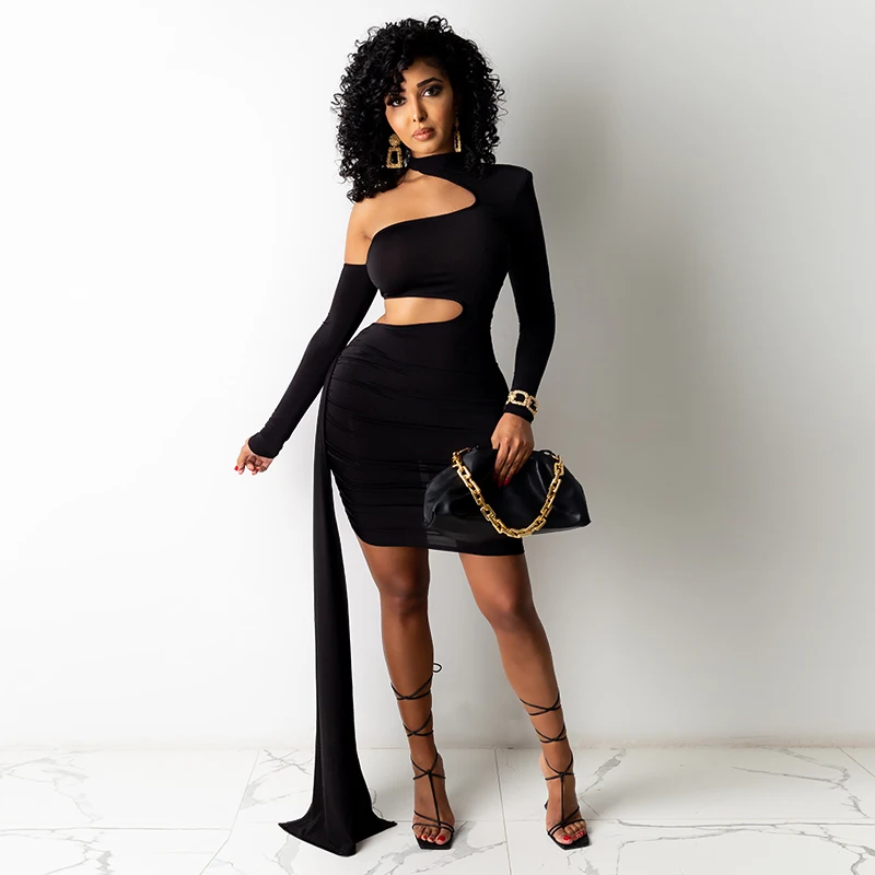 

Spring and autumn hot new style pleated waistless backless hollow dress,Dress woman,Party dresses,Woman clothes,traf,