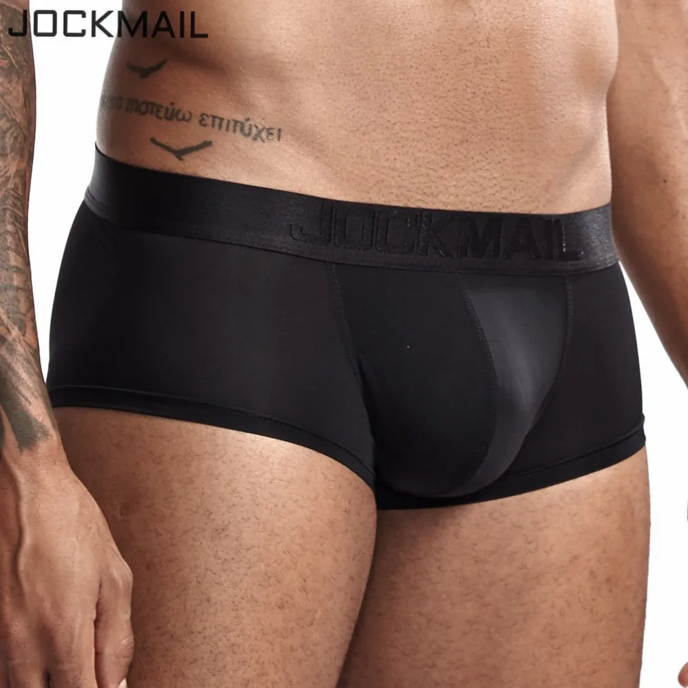 Трусы-боксеры JOCKMAIL мужские ультратонкие однотонные выпуклые пикантное нижнее