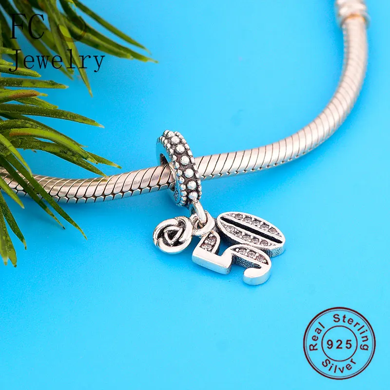 FC ювелирные изделия подходят к оригинальным браслетам Pandora брелоки 925 серебро 13th