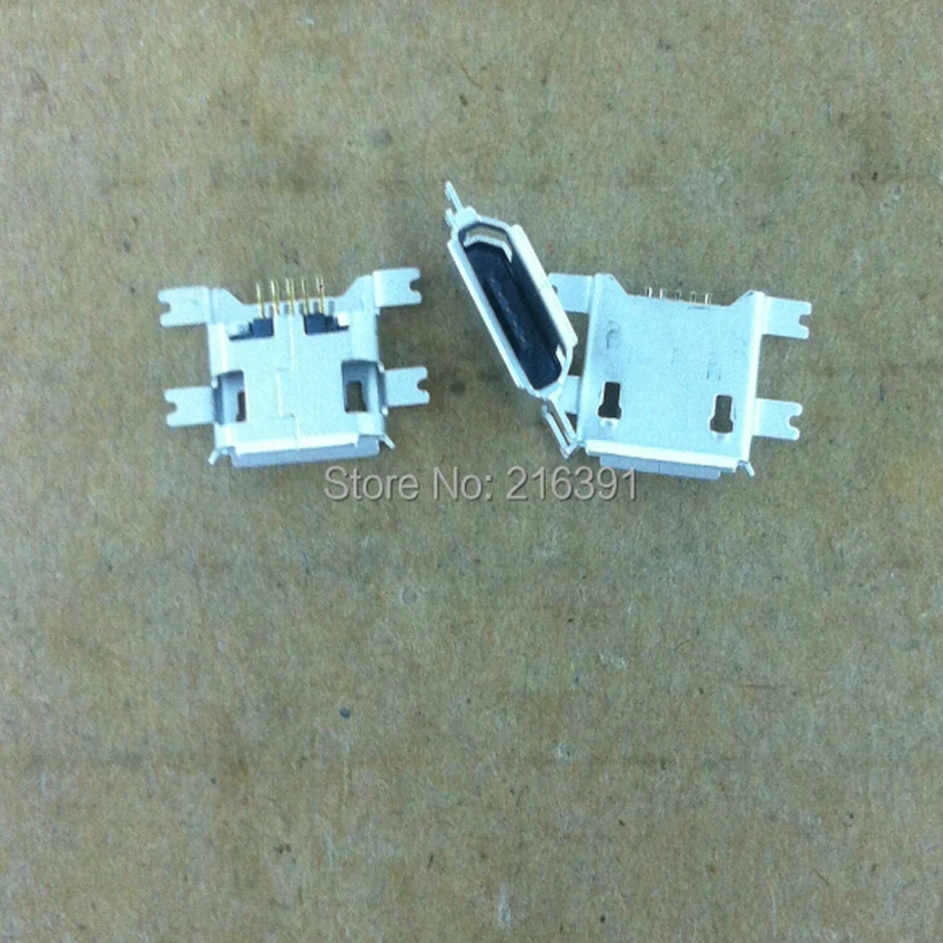 50 шт./лот Micro USB Гнездовой разъем Jack 5P 5Pin 1 17 мм тонущие пластины Тип B для мобильного