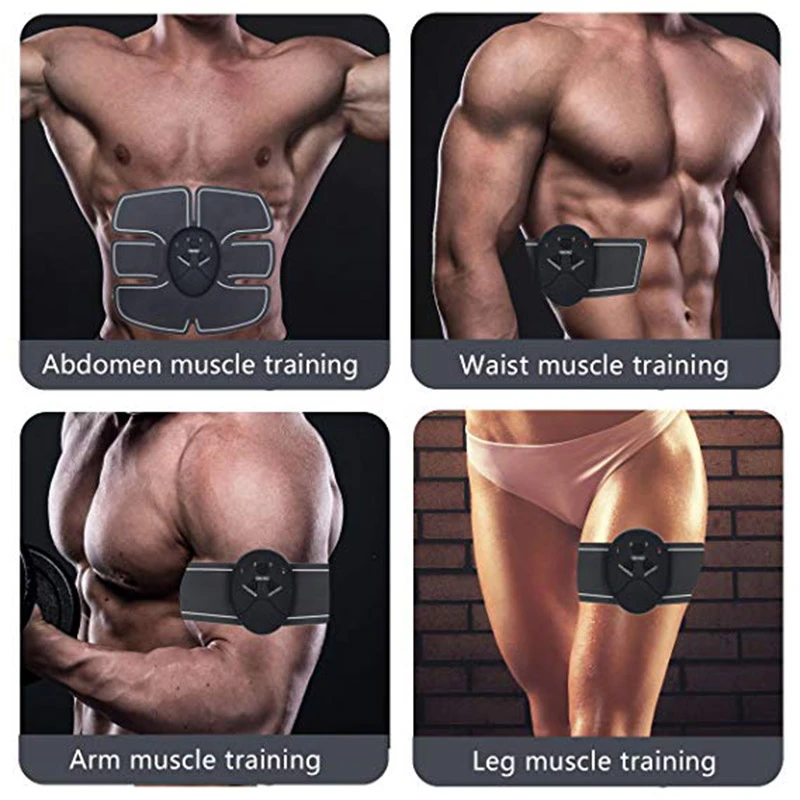 Electric Muscle Hip Trainer Vibrating Exercise Stimulate Machine Fitness Equipment 6 Modes Body Slimming Shaping Workout | Спорт и