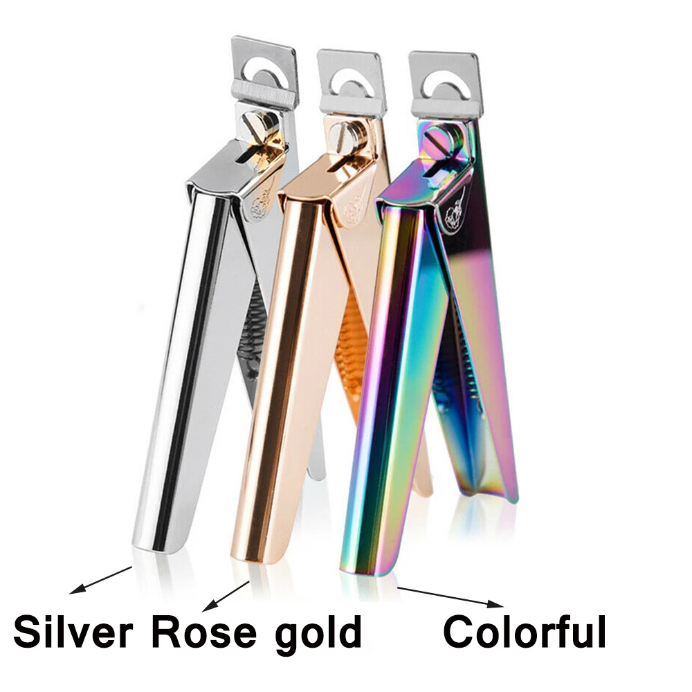 Ножницы для маникюра из нержавеющей стали акриловые накладные серебристые