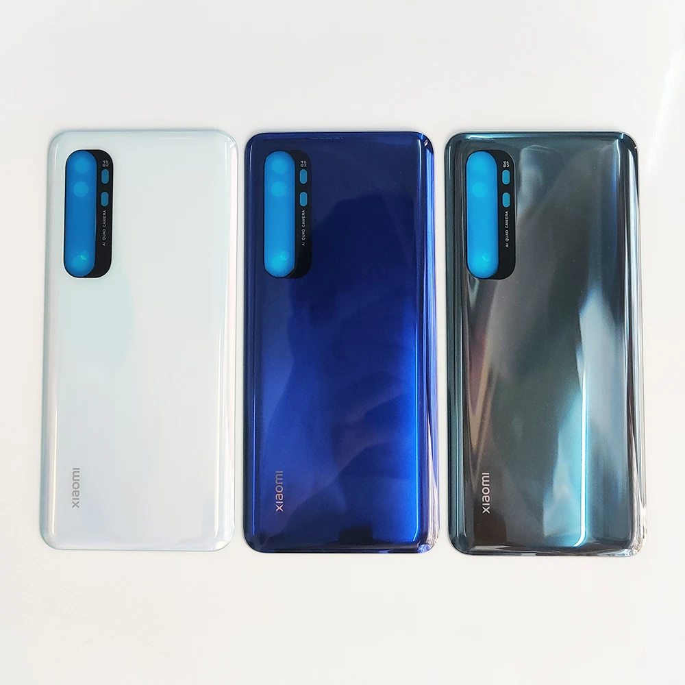 Оригинальная Задняя стеклянная крышка Note10 Lite для Xiaomi Mi Note 10 сменный жесткий чехол