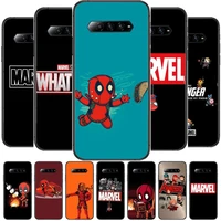 deadpool marvel spider man phone case for xiaomi redmi black shark 4 pro 2 3 3s cases helo black cover silicone back prett mini
