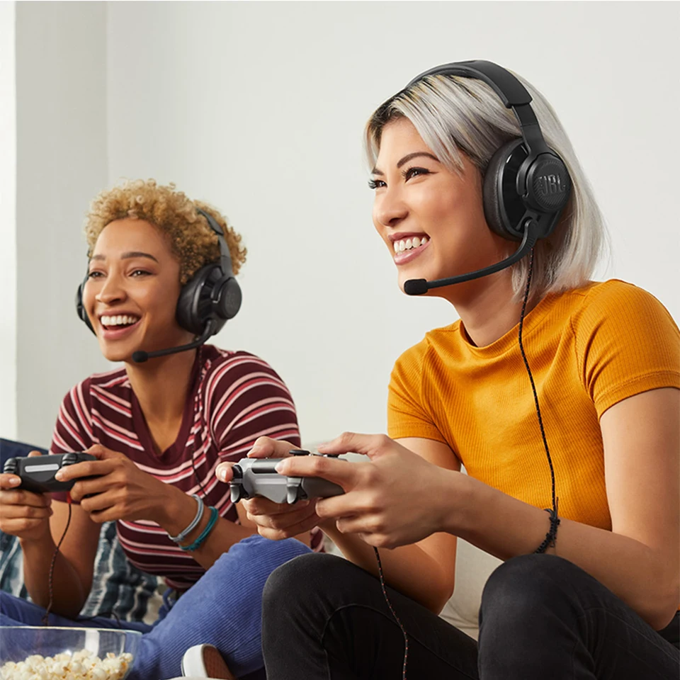 Проводные Игровые наушники JBL Quantum 200 с микрофоном складная гарнитура для