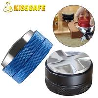 adjustable 304 stainless steel coffee espresso tamper three angled slopes base adjustable distribution tools drop shipping