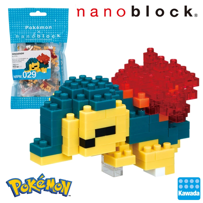 Nanoblock Покемон Пикачу NBPM 029 хиноараши 150 шт. Уровень 2 аниме мультфильм Алмаз