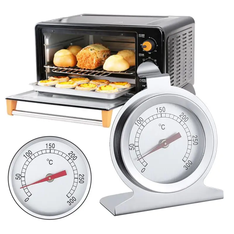 

Mini New Stainless Steel Oven Thermometer Hang Or Stand Large Dial Baking BBQ Cooking Meat Food Temperature Measurement