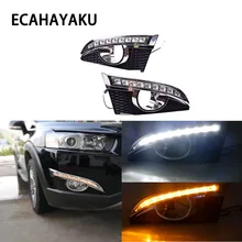 ECAHAYAKU DRL Светодиодный дневной светильник drl Противотуманные фары