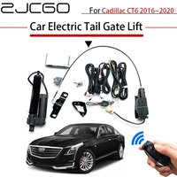 zjcgo car electric tail gate lift trunk rear door assist system for cadillac ct6 20162020 original car key remote control