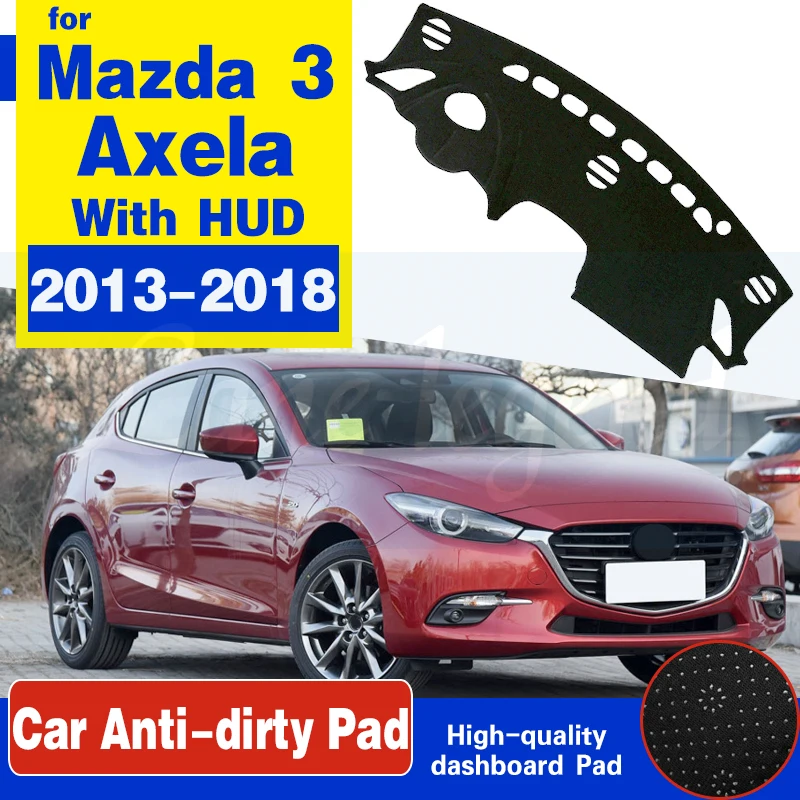 

Anti-Slip Mat Dashboard Cover Pad Sunshade Dashmat Car Accessories For Mazda3 2015 2016 2017 for Mazda 3 BM BN 2013~2018 Axela