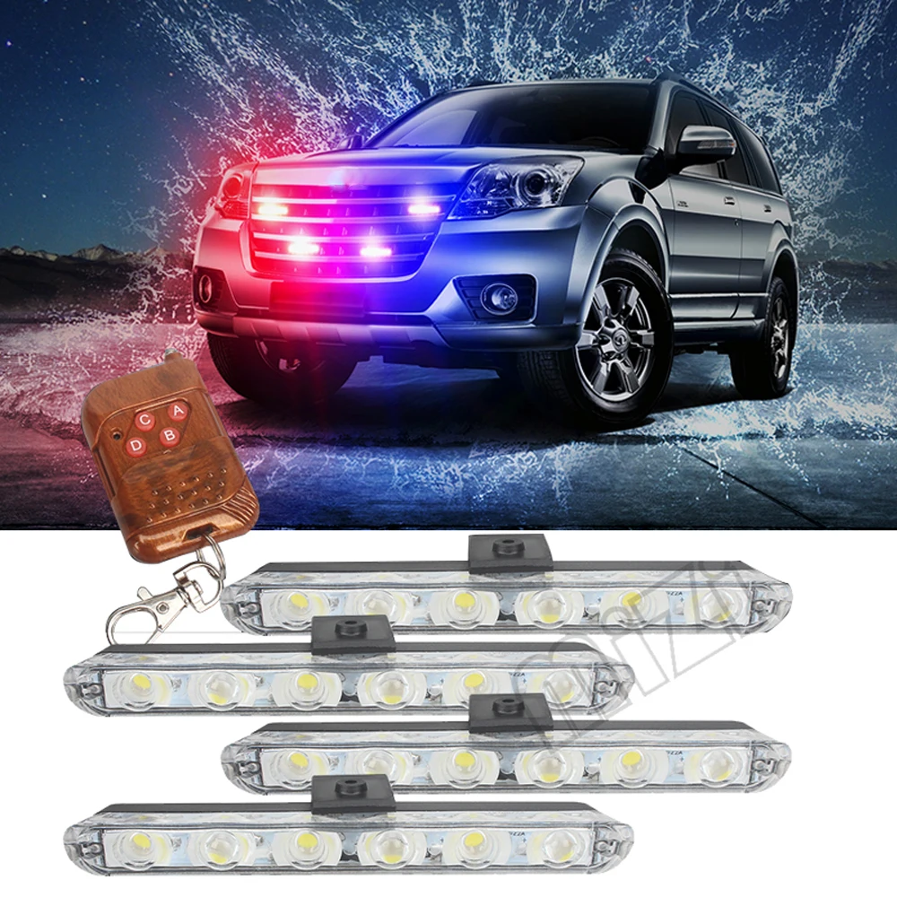 4 светодиодный т. Предупреждение ные стробоскопы для автомобиля скорой помощи |