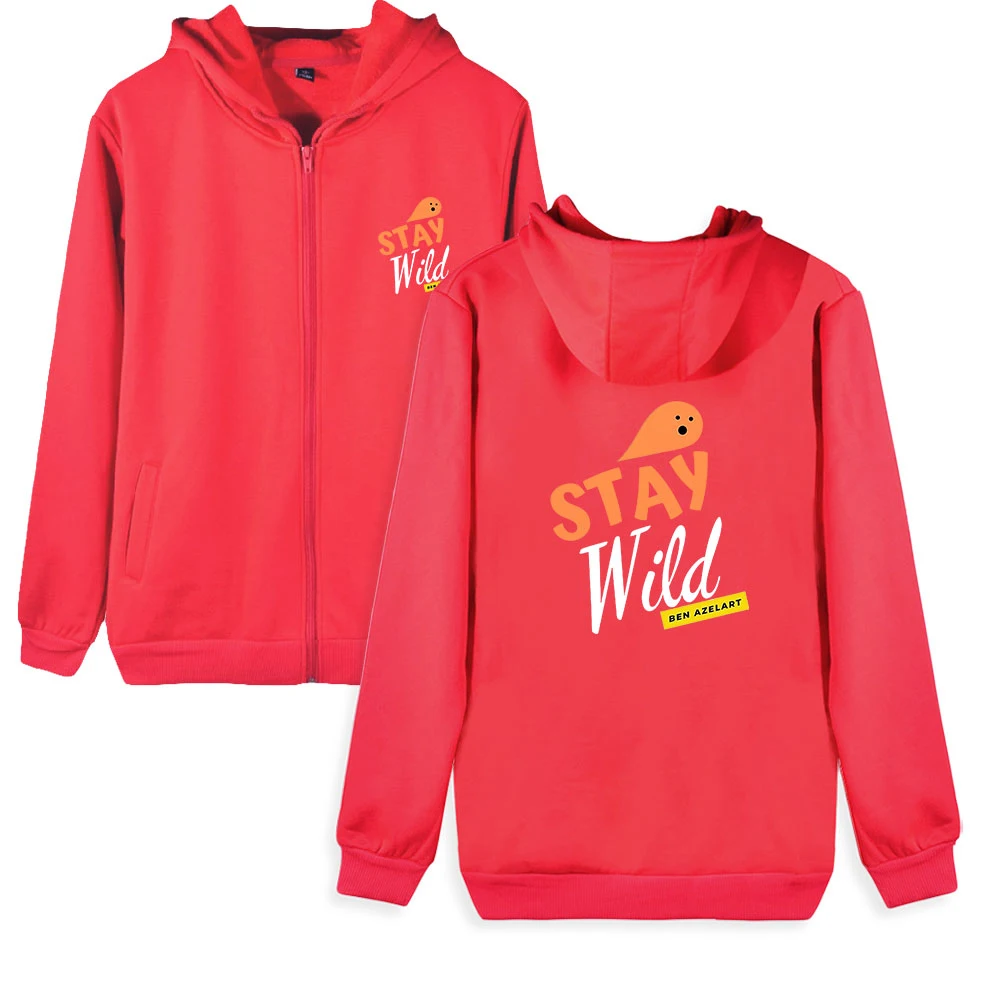 

WAWNI Ben Azelart Zip Hoodies Sweatshirts Cosplay Polyester Plus Cotton Volleyball Creative Zip Hoodie Zip Hooded Zipper 2021