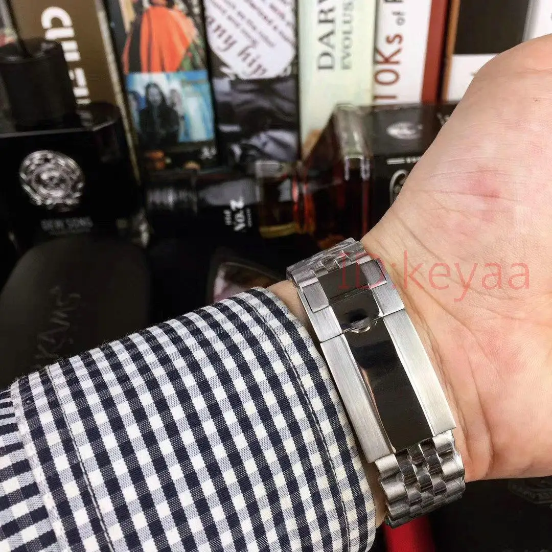 Роскошные брендовые Керамические Мужские часы Gmt синие черные мужские