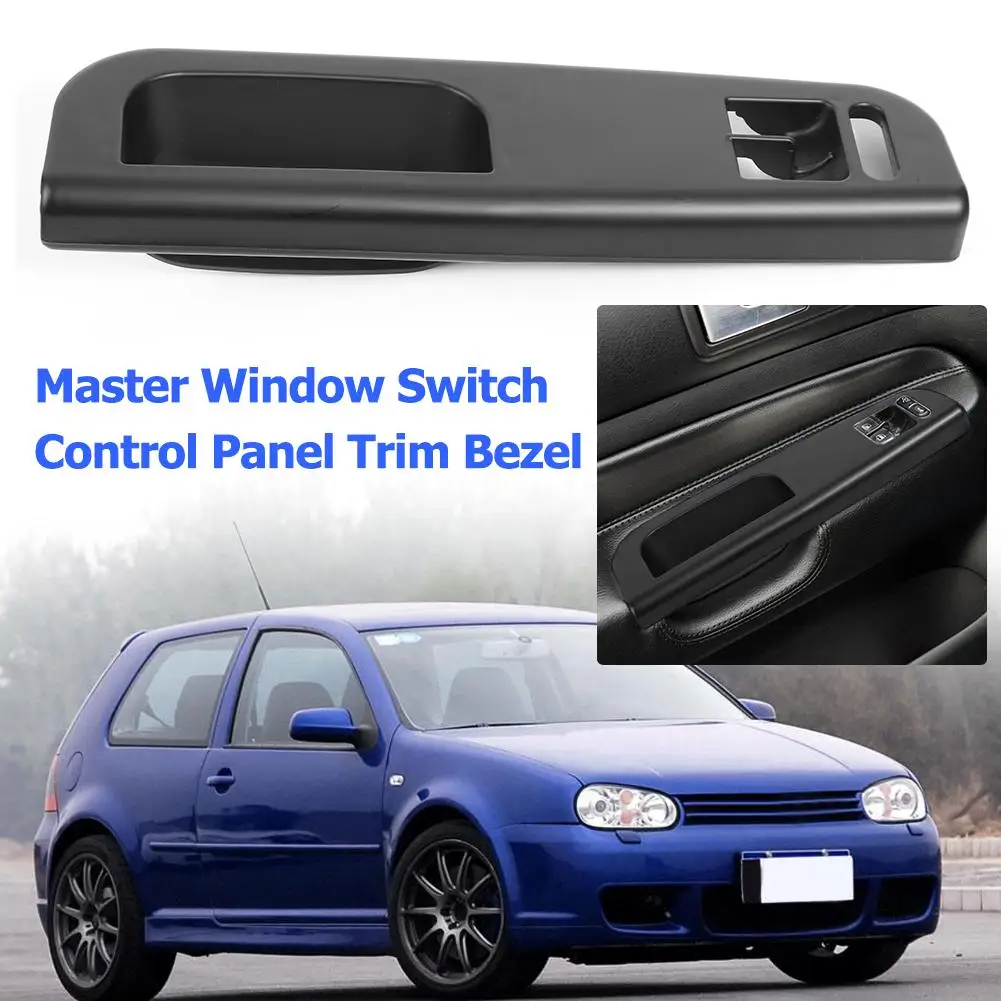 

Black Master Window Switch Control Panel Trim Bezel 3B1867171D Black for Golf 4 about 300*70*60mm/11.8*2.76*2.36"