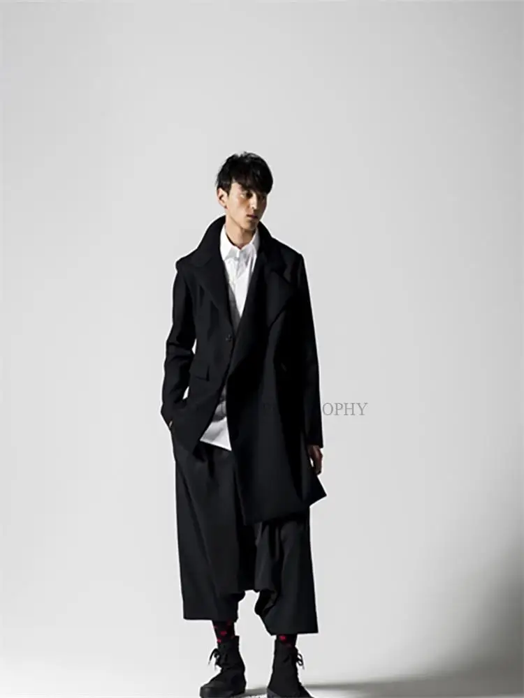 Мужская Асимметричная свободная ветровка | одежда