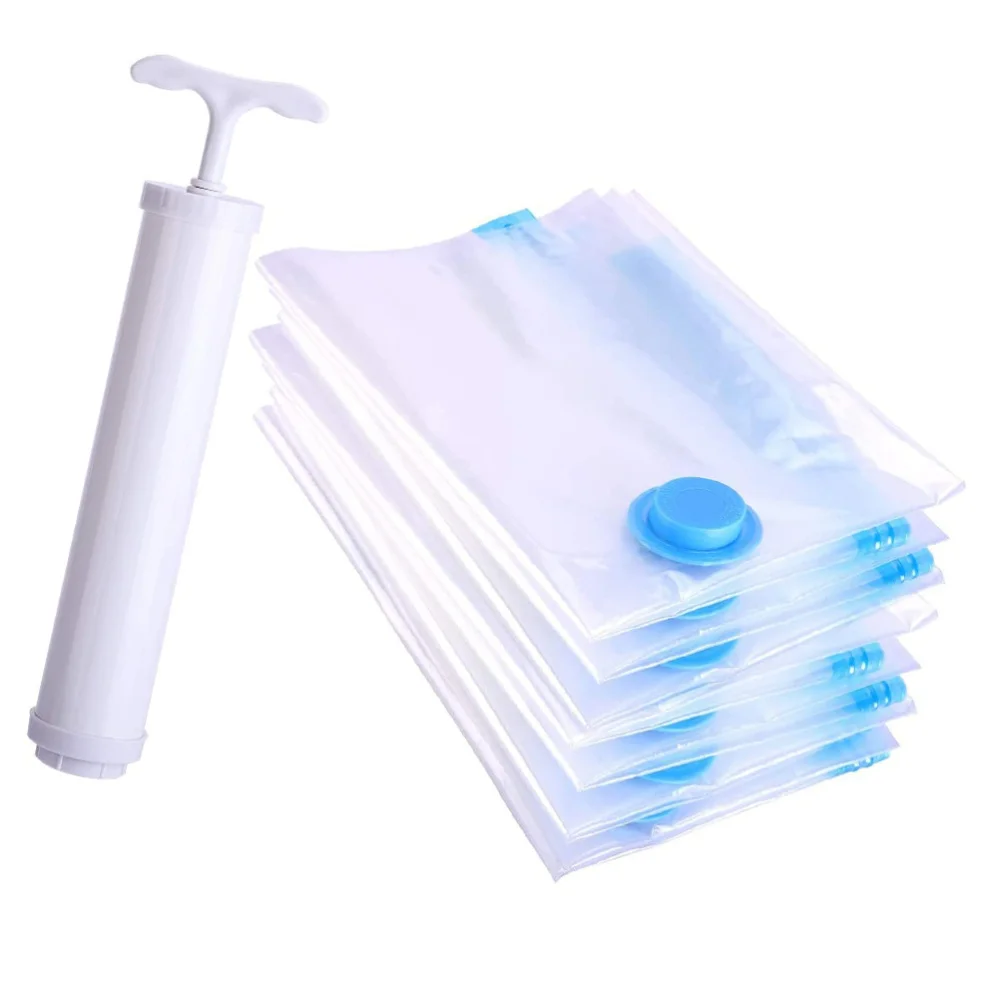 

1 Set Space Saving Vacuum Clothes Bag for Home Travel (Random Color)
