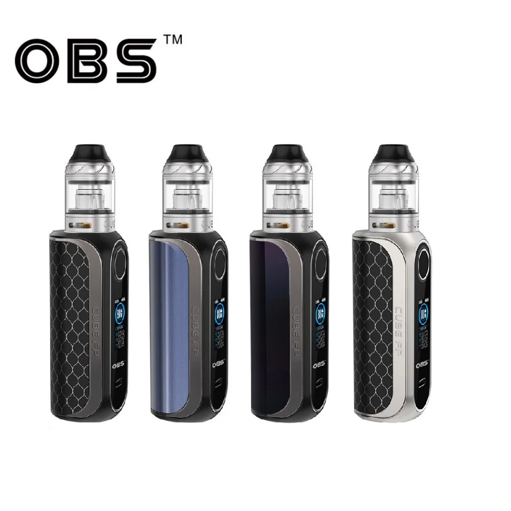 Новый оригинальный OBS Cube FP отпечаток пальца 80 Вт VW комплект wi/ 4 мл Sub ohm бак и Type C