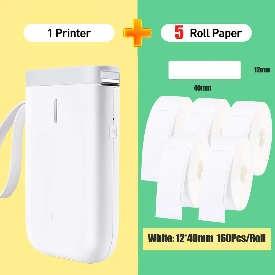

Niimbot D11 Portable Label Printer Mini Bluetooth Thermal Sticker Price Tag Printer For Mobile Phone Android iOS Phone Free App