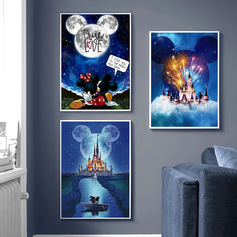 

Diamond Painting Disney Cartoon Castle 5D DIY Picture of Rhinestones Diamond Embroidery 3D Cross Stitch Home Wedding Decoration
