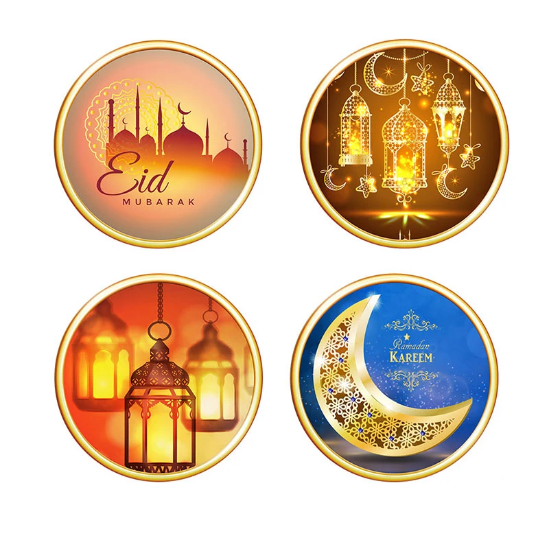 

Eid Al-fitr Muslim Holiday Decorations Wall Sticker Mural Stickers Muslim Living Room Wallpaper Bedroom Party Supplies 2021