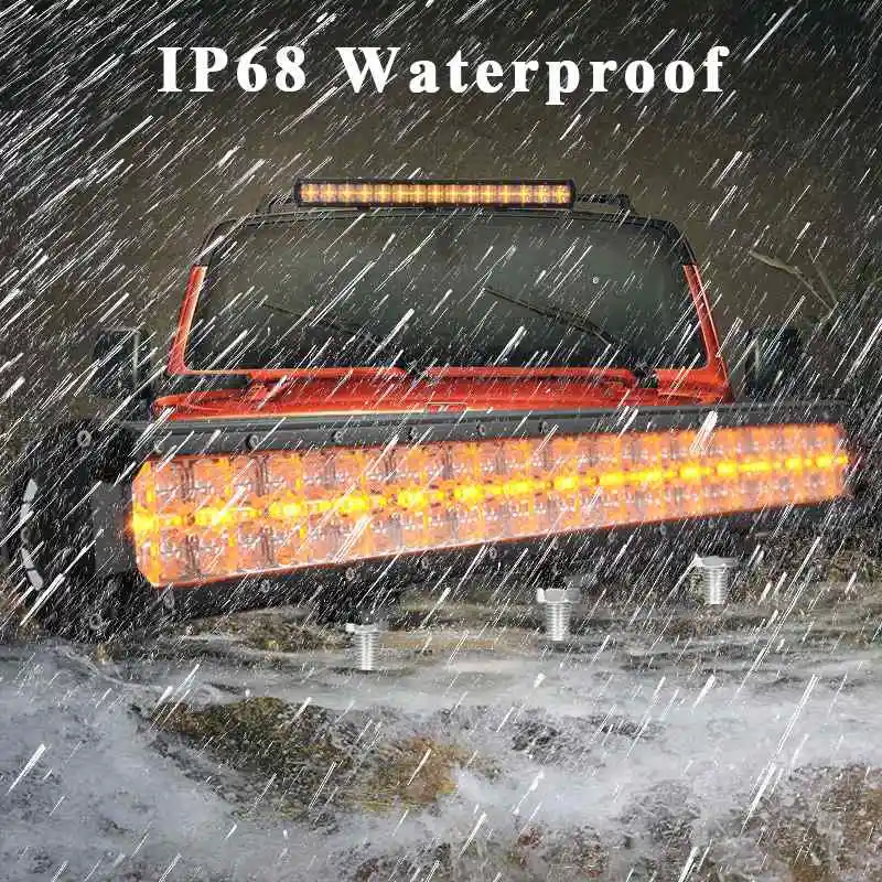 VISORAK Янтарный положение светильник внедорожный светодиодный бар 12 18 23 28 &quotInch SUV