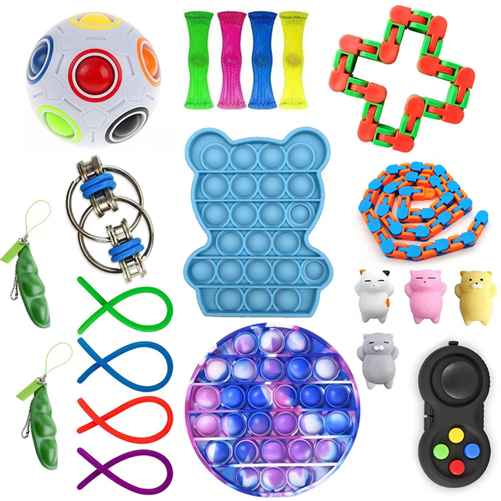 

Sensory Toy Set Anxiety Stress Toy Sets Relief Stress Fidget Toys Stress Relief Toy Set Fidget Sets For Kids Adults