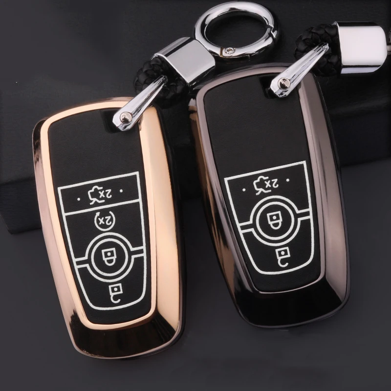 Светящийся кожаный чехол для автомобильного ключа Ford Fusion Mondeo Mustang Edge Expedition EXplorer