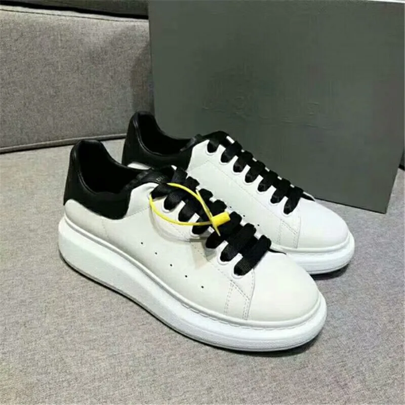 Простые Стильные белые туфли Цветные шнурки из натуральной кожи Мужская и