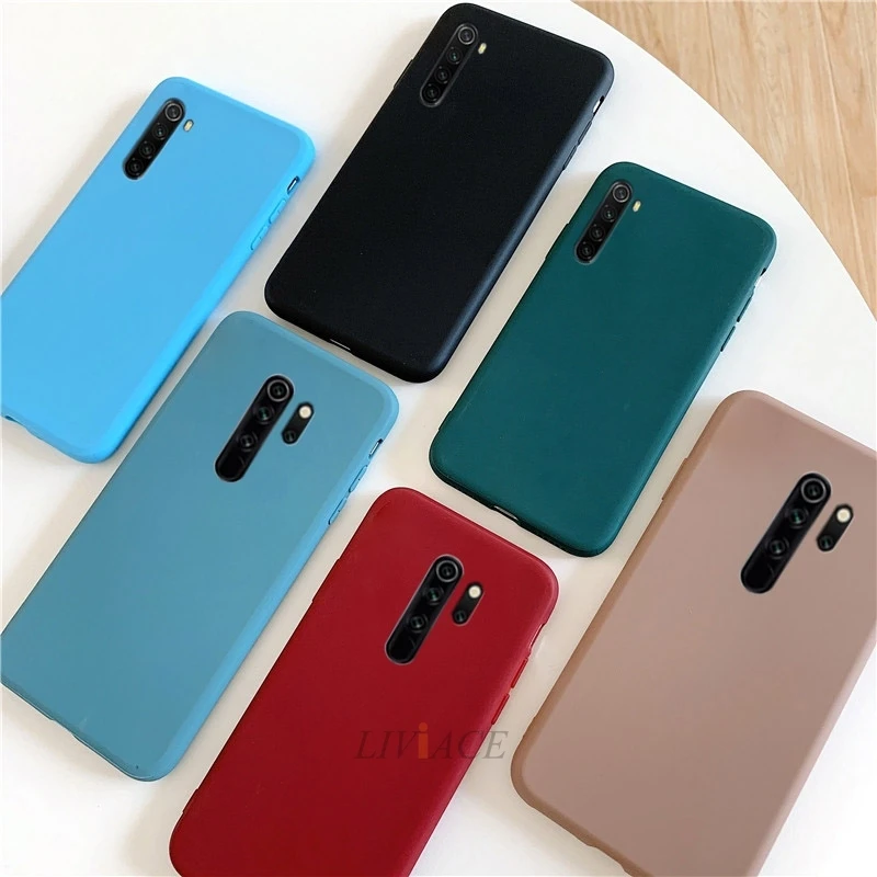 Однотонный Мягкий силиконовый чехол из ТПУ для xiaomi redmi note 8, 7, 6, 5 pro, 8a, 7a, 8tматовая задняя крышка, xiomi redmi note 8, note 8pro