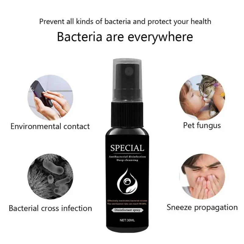 30 мл/50 мл/100 мл автомобильный дезинфицирующий спрей для салона автомобиля очистка