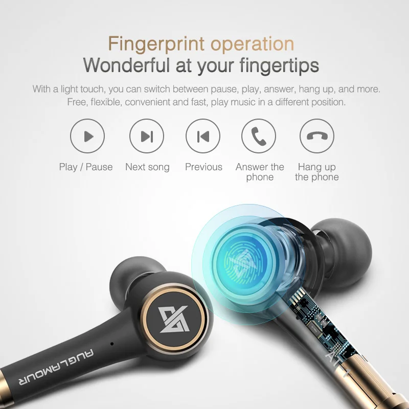 Беспроводные наушники AUGLAMOUR AT 1 TWS Bluetooth 5 0 IPX5 водонепроницаемые спортивные AT1 Hi Fi