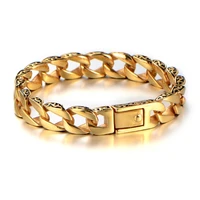 high quality metal bracelet for men fashion gold color totem bracelet men gift