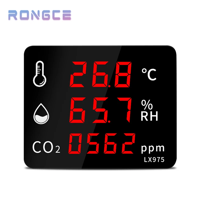 Новый светодиодный цифровой дисплей 3 в 1 детектор газа измеритель CO2