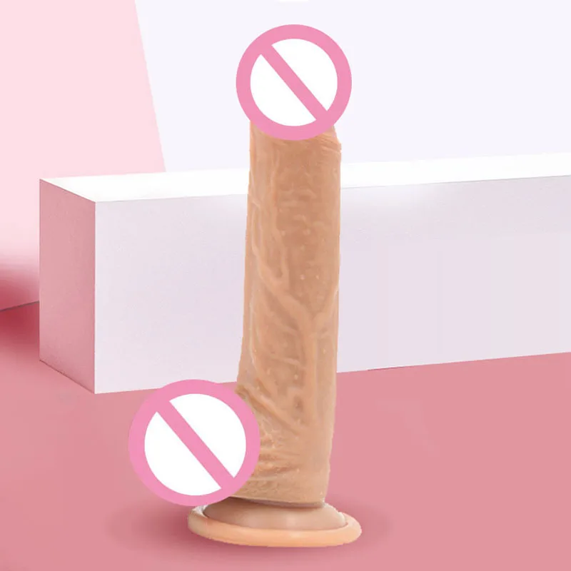 Реалистичный мягкий силиконовый фаллоимитатор мощная присоска секс игрушки для