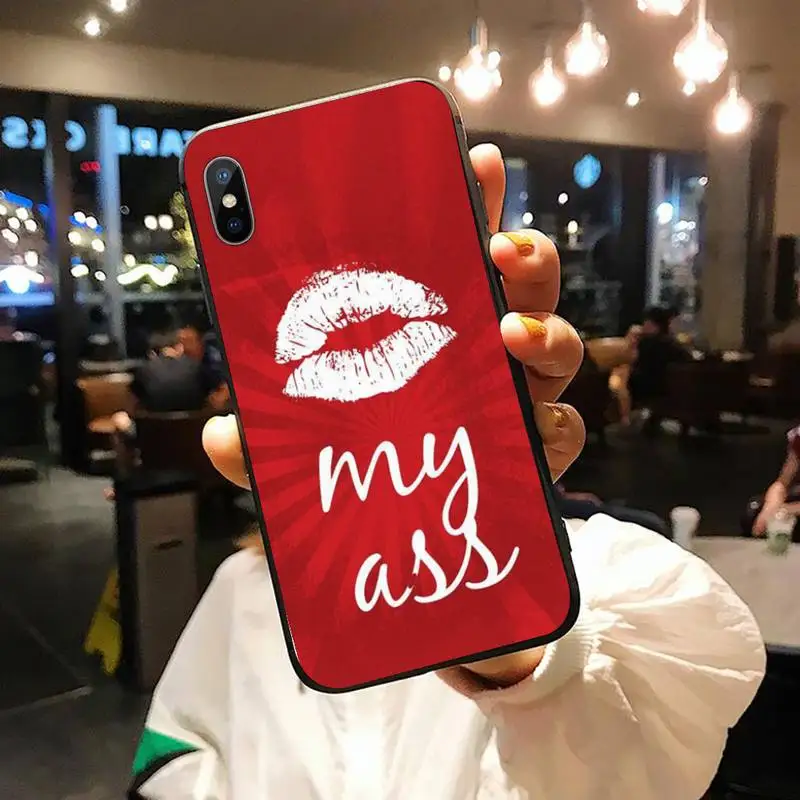 

I'm bad girl text quotes pattern high quality Phone Case coque for iPhone 11 12 pro XS MAX 8 7 6 6S Plus X 5S SE 2020 XR