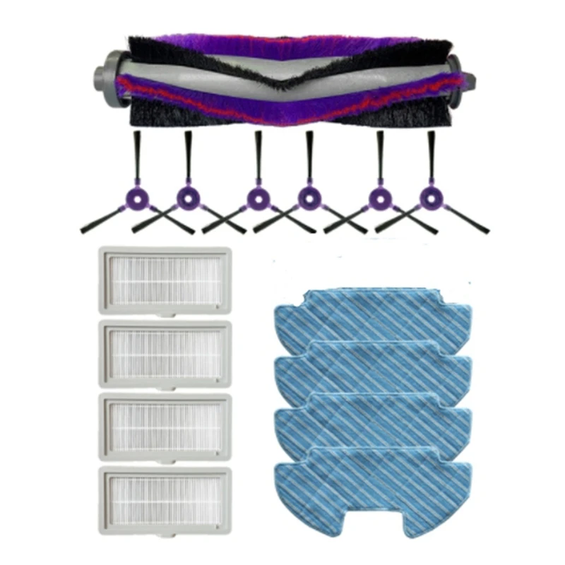 

Роликовая мягкая боковая щетка фильтр Швабра Ткань для Midea VCR08 MR09 Запчасти для робота-пылесоса ткань комплект для замены