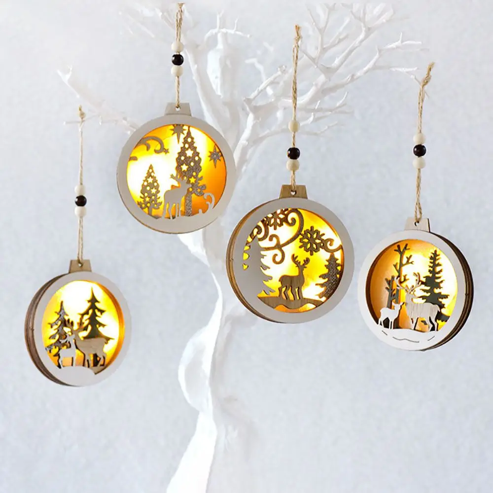 

for Christmas Tree Christmas Pendant Wooden Pendants Light Home Decor Christmas Tree Decoration Christmas Decorations