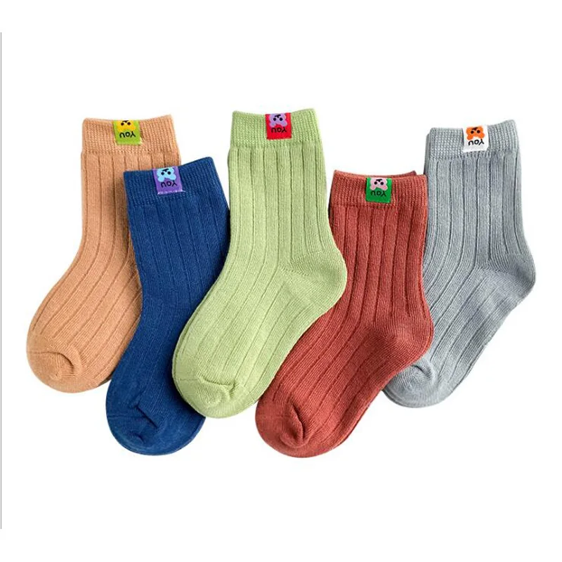 

kids Socks autumn spring winter Cotton Boy Girl candy solid sport student Children Sock 1-12year 10pair=20pc=lot sale direct