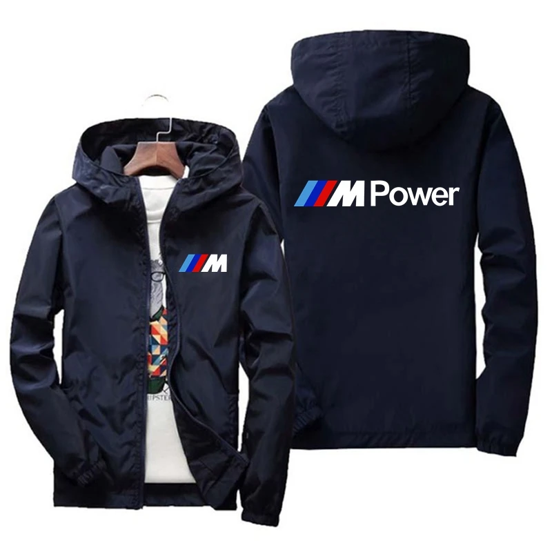 Новинка весна лето 2021 Мужская куртка с капюшоном Bmw M Power Повседневная ветровка на
