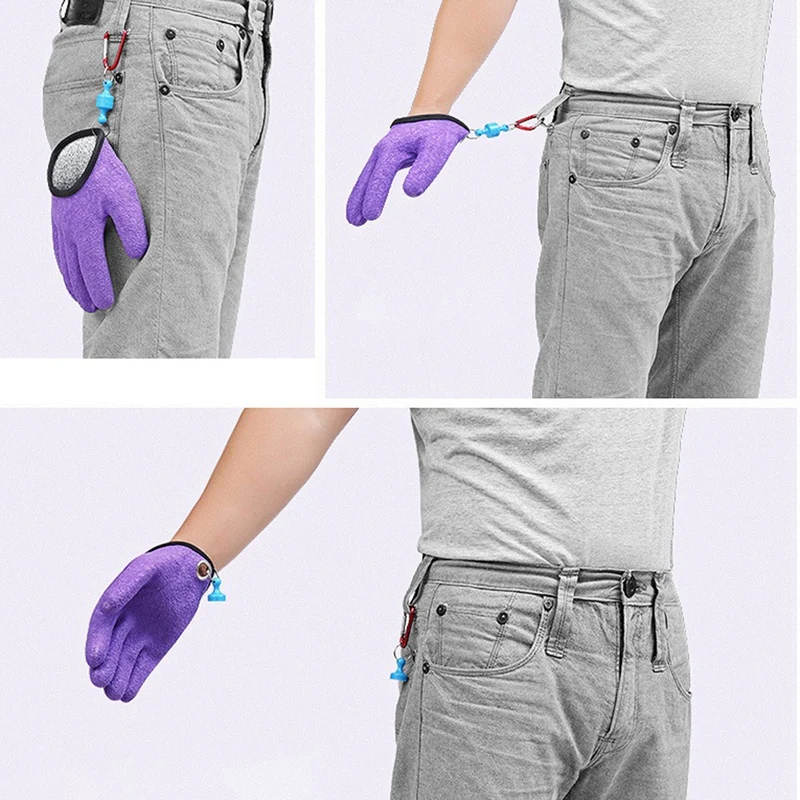 

Утолщенная рыболовная перчатка с магнитом, водонепроницаемая рыболовная приманка, перчатка для предотвращения разрезания пирсинга, лучши...