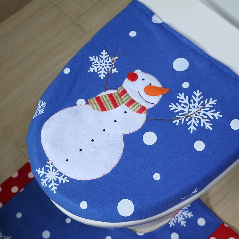 3 шт./компл. креативные рождественские украшения красный фланелевый чехол для