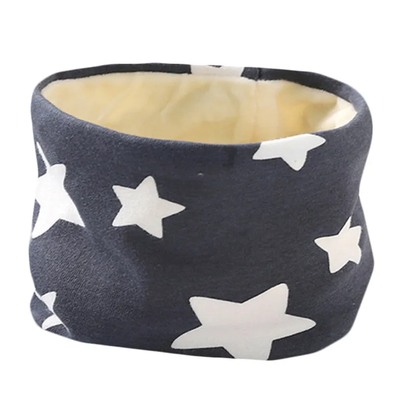 Новый осенне зимний хлопковый шарф для девочек Детский плюшевый шарфы с круглым