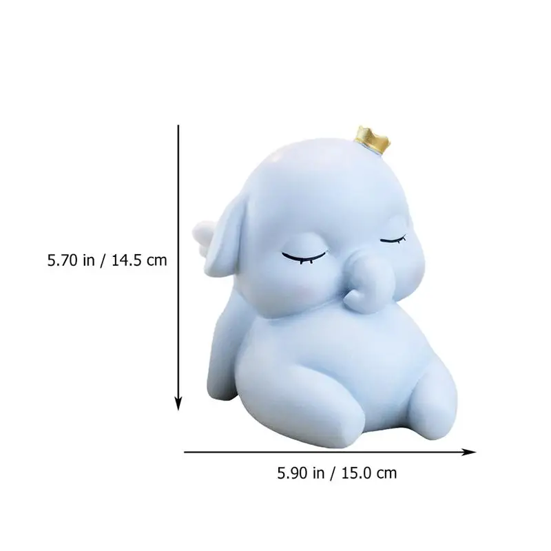 

Cartoon Elephant Piggy Bank Kids Saving Pot Money Box Craft Decor (Sky-blue) Saving Box Money Saving Box Cute Piggy Bank