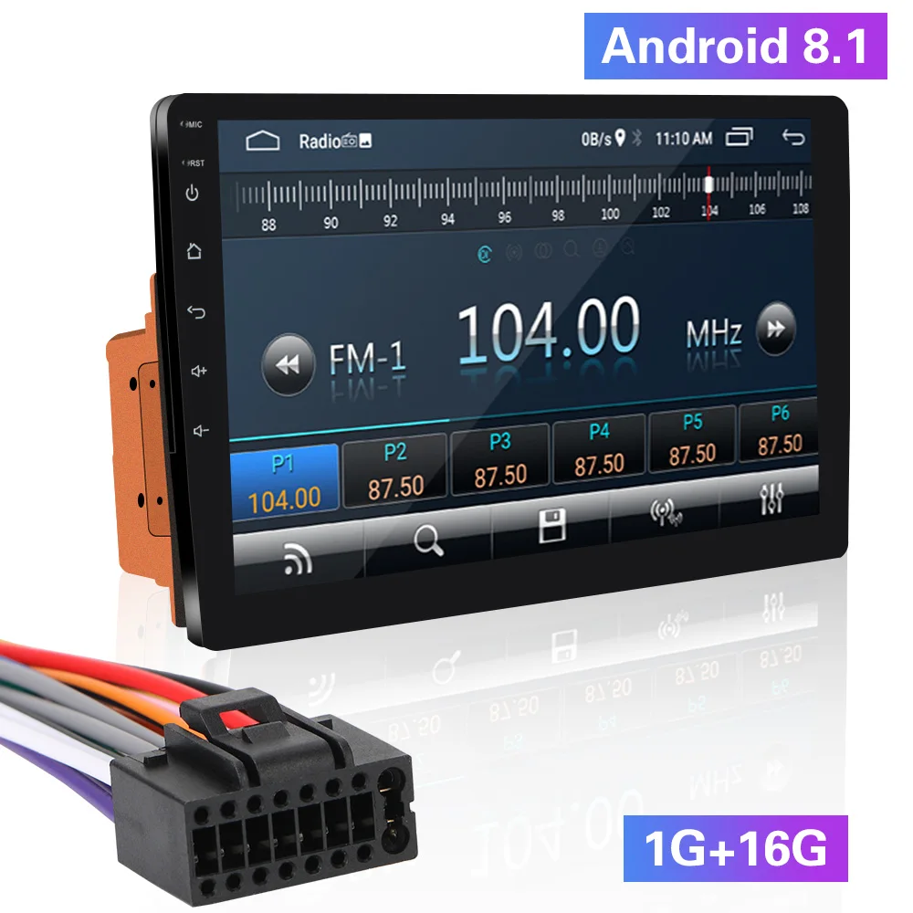 Автомагнитола на Android 8 1 автозапчасти WiFi Bluetooth MP5 2 Din сенсорный экран 10 дюймов