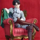 Аниме атака на титанов, диван Леви Аккермана, Сидящая Модель, коллекционная игрушка ручной работы, декоративные изделия, подарок из ПВХ