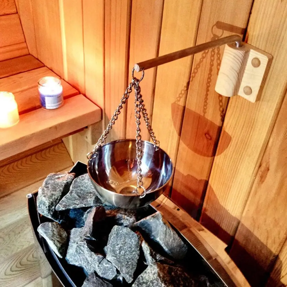 Stainless Steel Sauna Bowl Aroma Cup Essential Oil Room Accessories Aromatherapy Steam | Обустройство дома