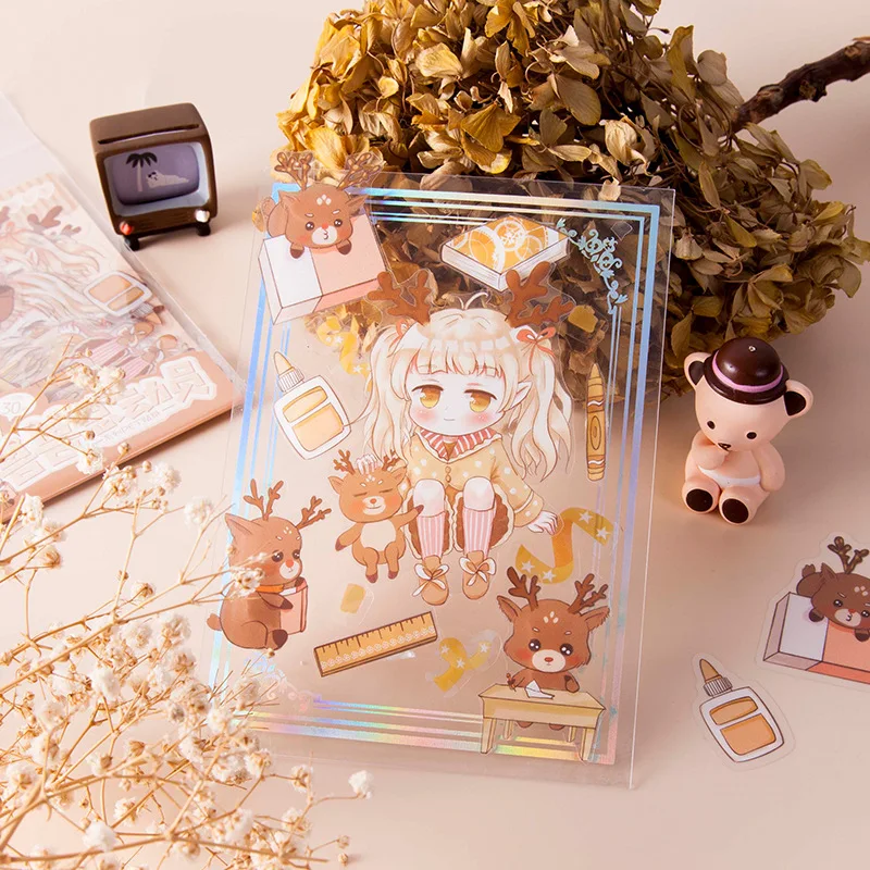 30 шт./милые аниме наклейки из серии &quotДевочка&quot &quotсделай сам&quot &quotблокнот&quot