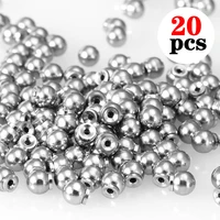 20pcs stainless steel ball earring back stud stopper base safety earrings backstops ear plugs for diy making jewelry accessories